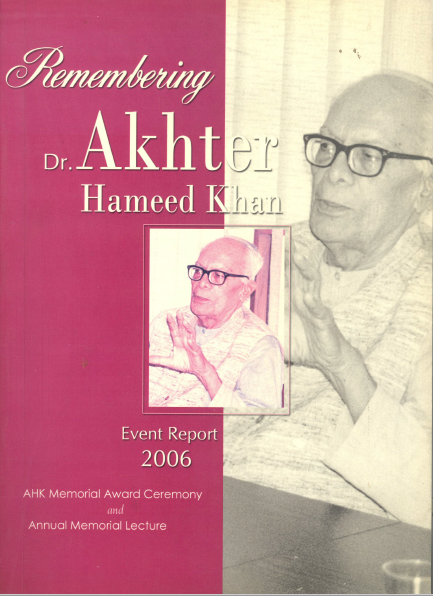 Remembering Dr. Akhtar Hameed Khan